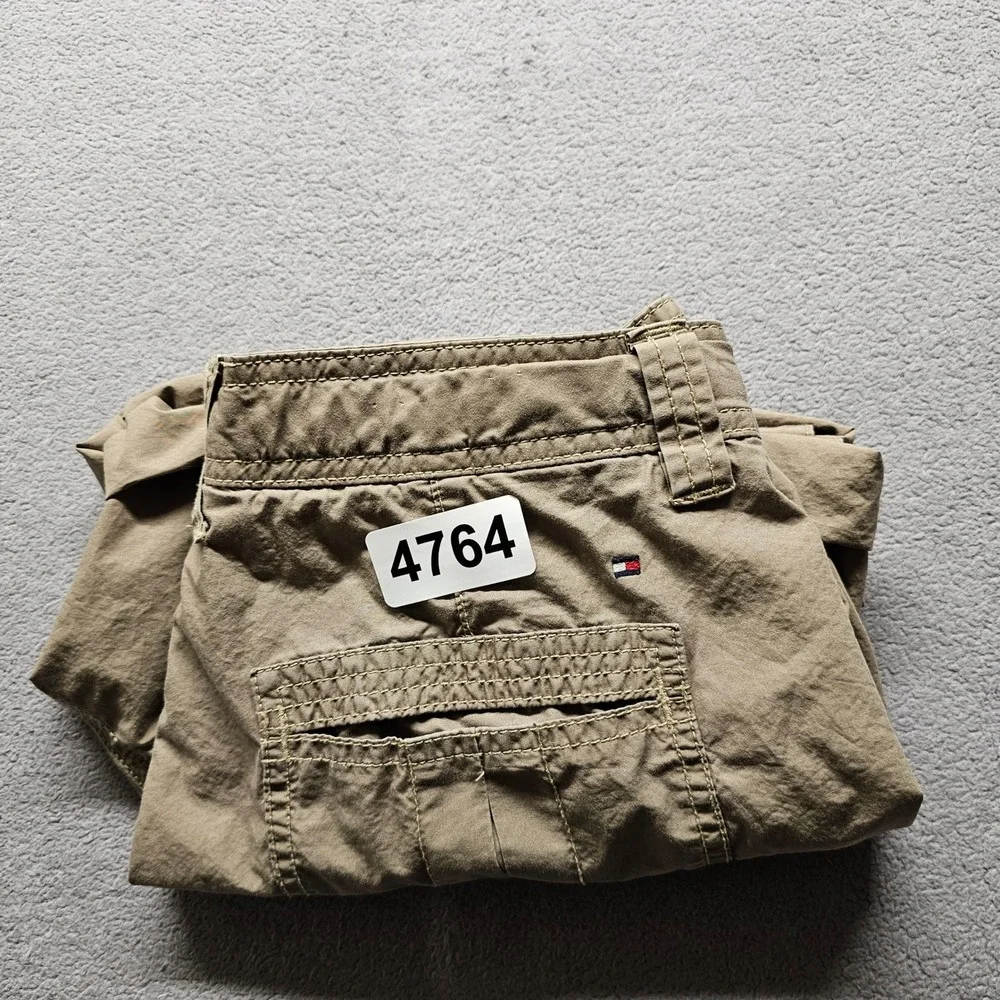 Tommy Hilfiger Cargo Shorts Womens 2 Tan Khaki Cotton Utility Casual HMN-REG